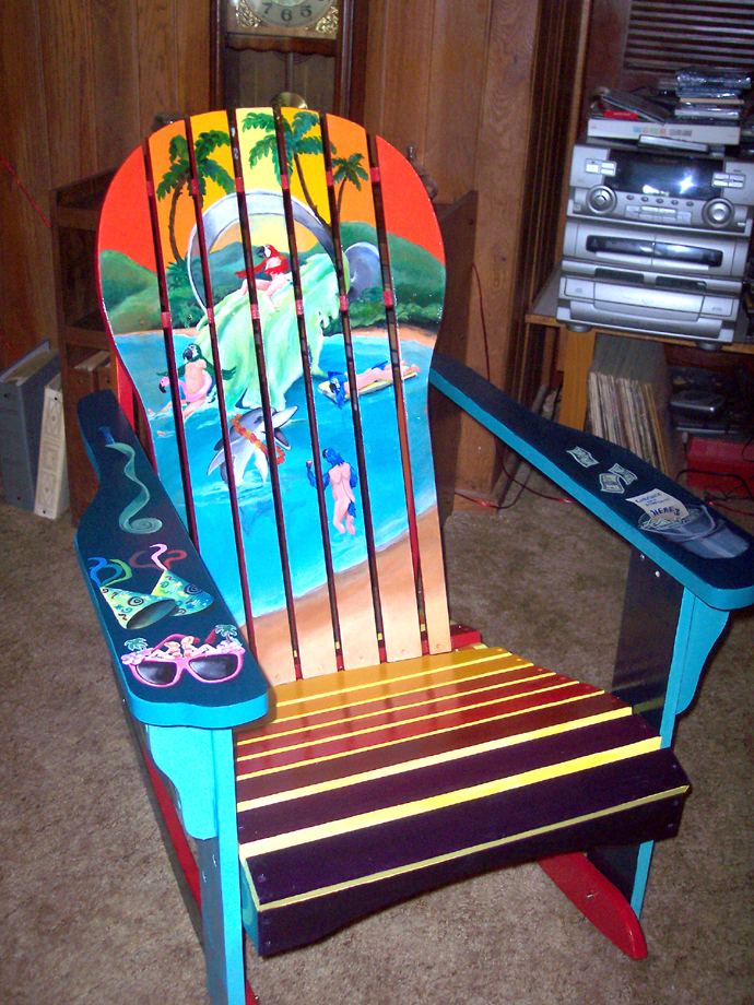 690x920 Let's Get Drunk And Paint Adirondack Chairs, Unique , Hand Painted - Painting Chairs