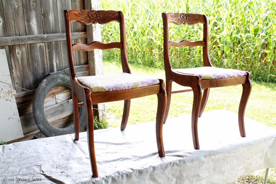 900x600 Dining Chair Makeover - Painting Chairs