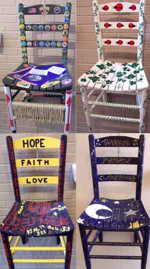 300x535 Furniture Store Helps Charity With Painted Chairs Furniture Today - Painting Chairs