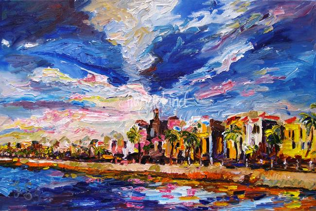 650x434 Battery Charleston South Carolina Oil Painting By By Ginette Callaway - Painting Charleston Sc