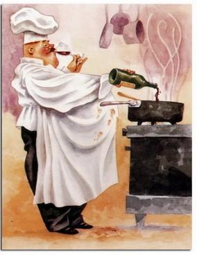 284x368 2018 100% Hand Painted Oil Painting, Chef Series, Decorative Wall - Painting Chef