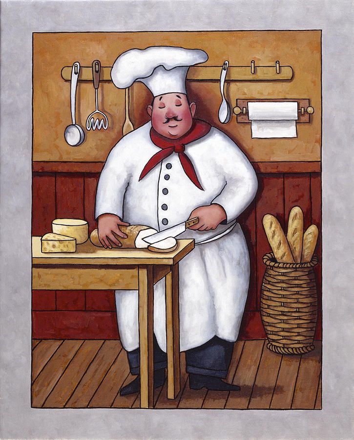 725x900 Chef Painting - Painting Chef