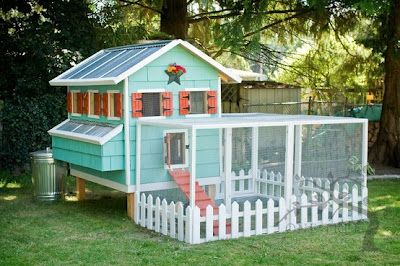 400x266 Chicken Coop! Copy These Paint Colors And Star Idea For Our House - Painting Chicken Coops