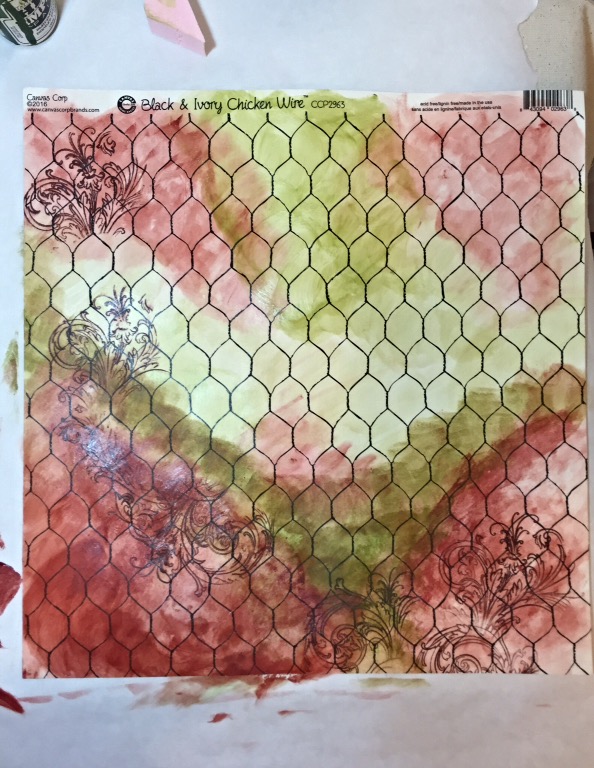 594x768 Canvas Corp Paper Painted Backgrounds - Painting Chicken Wire