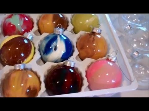 480x360 Acrylic Paint Glass Bulb Ornament - Painting Christmas Balls