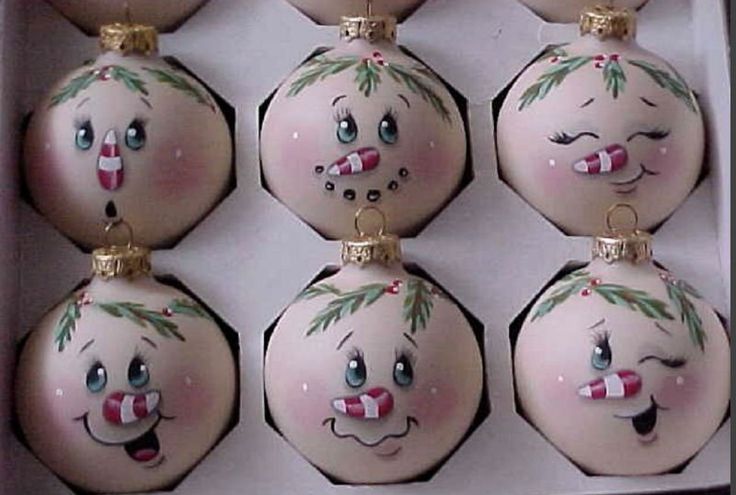 736x495 Hand Decorated Christmas Balls New Shop Hand Painted Glass - Painting Christmas Bulbs