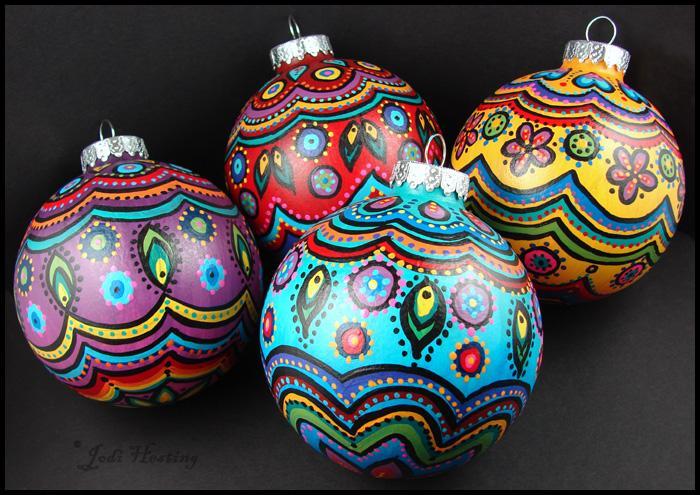 700x495 Enter To Win Craftsy'S - Painting Christmas Bulbs