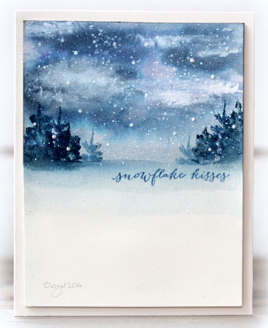 522x640 Diy Hand Painted Watercolor Christmas Cards - Painting Christmas Cards