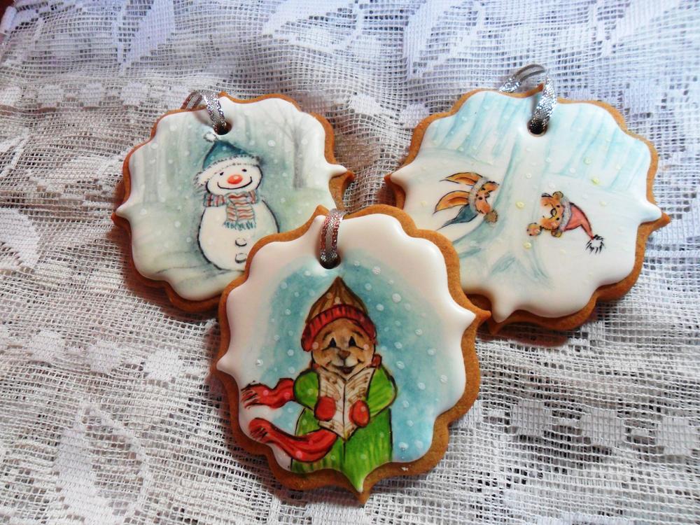 1000x750 Painted Christmas Cookies Cookie Connection - Painting Christmas Cookies
