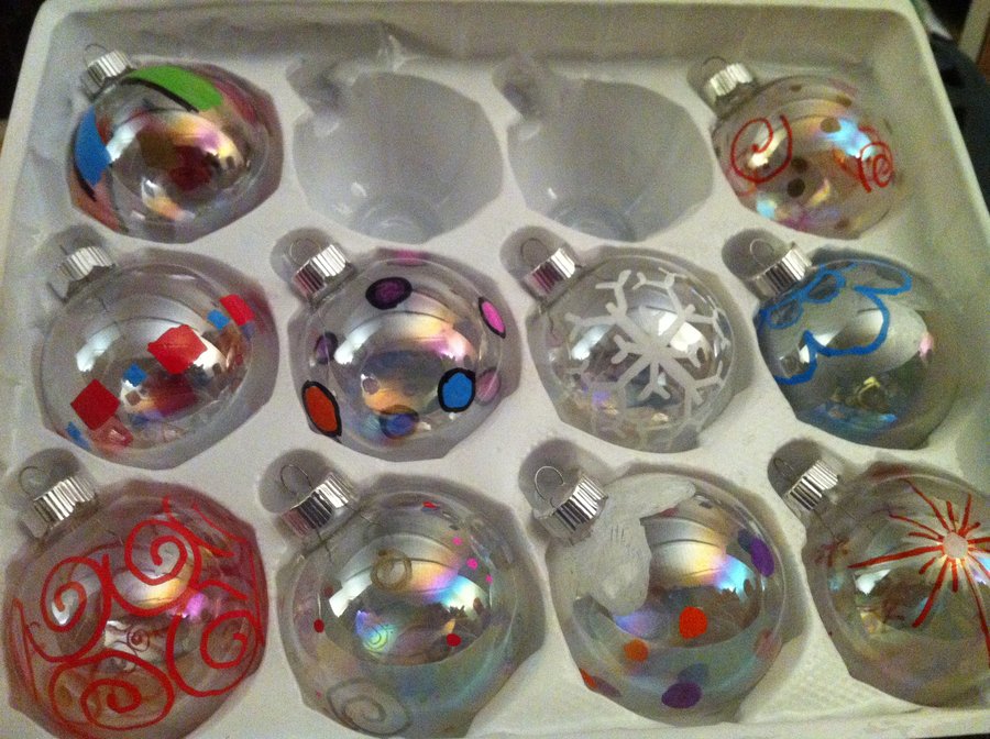 900x672 Hand Painted Christmas Ornaments. By Amberck2 - Painting Christmas Ornaments