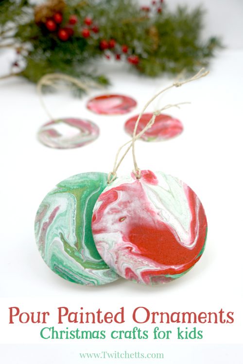 500x750 Poured Christmas Ornaments ~ Pour Painting For Kids - Painting Christmas Ornaments