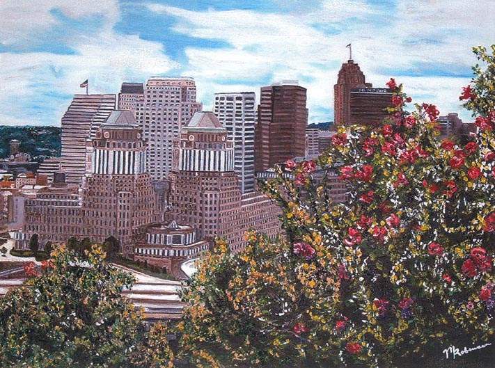 711x529 Cincinnati Landscape Oil Paintings. - Painting Cincinnati