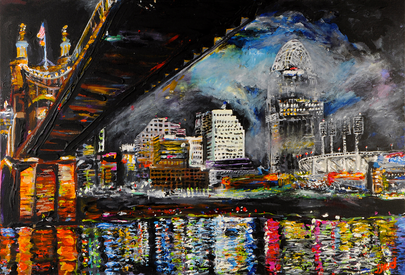 1677x1137 Cincinnati Based Fine Artist Jjcd Collaborations - Painting Cincinnati