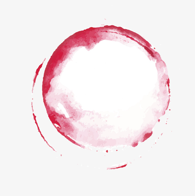 650x651 Hand Painted Red Circle, Ink Mark, Circular, Water Painting Png - Painting Circle