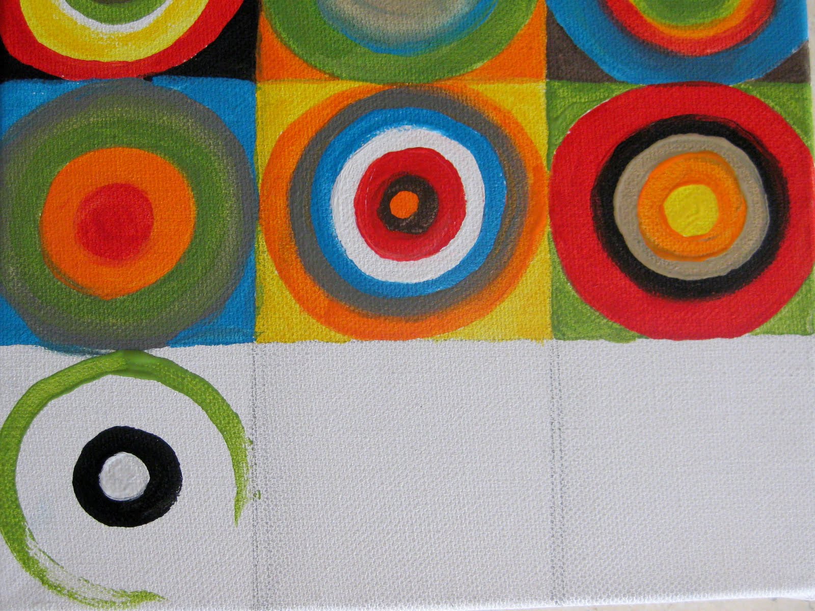 1600x1200 Concentric Circles Canvas Art - Painting Circle