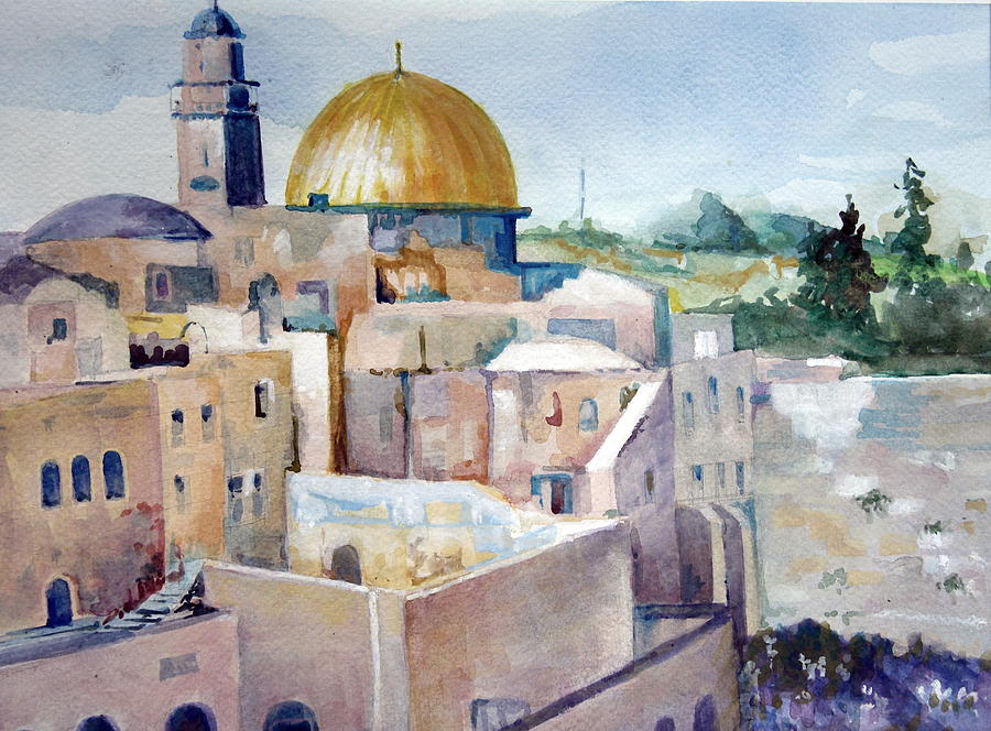900x664 Old City Of Jerusalem Paintings Fine Art America - Painting City Place