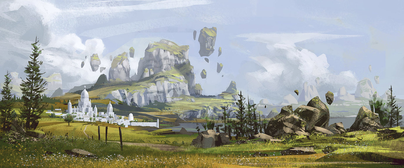 1382x577 The White City - Painting City Place