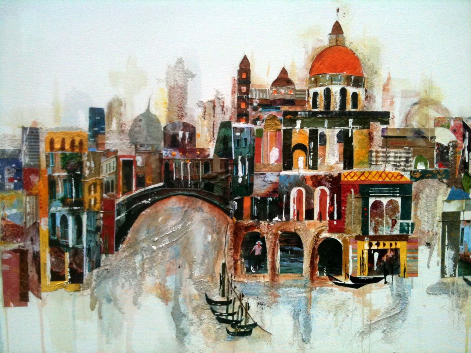 940x705 Bringing A Place To Life Textured Travel Pieces By Anna Allworthy - Painting City Place