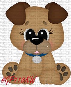 236x287 Cute Cartoon Dogs Clip Art Clipart Cute Puppy Looking Back - Painting Clipart