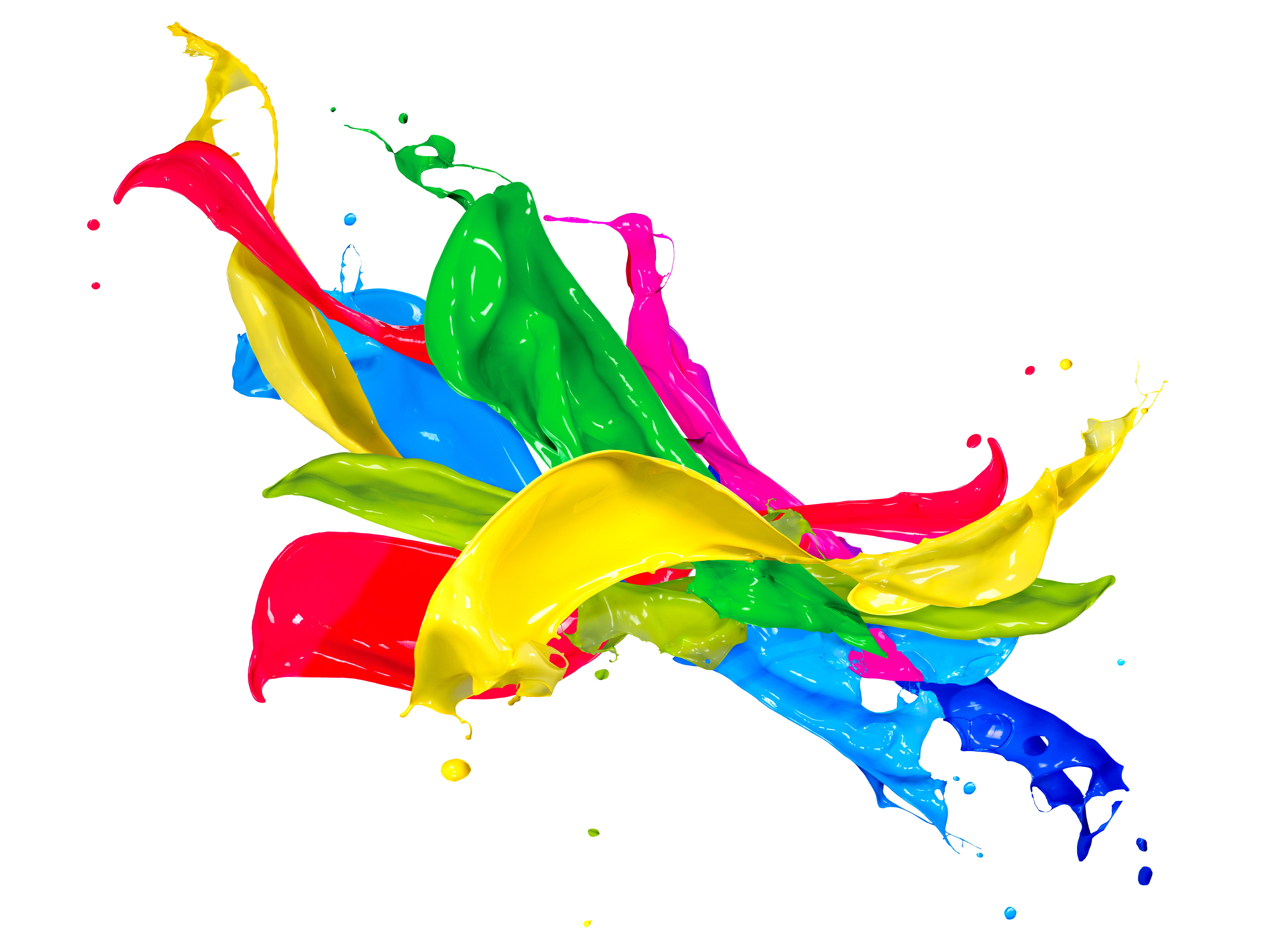 5000x3750 Paint Splash Colors Design Free Images - Painting Clipart Free