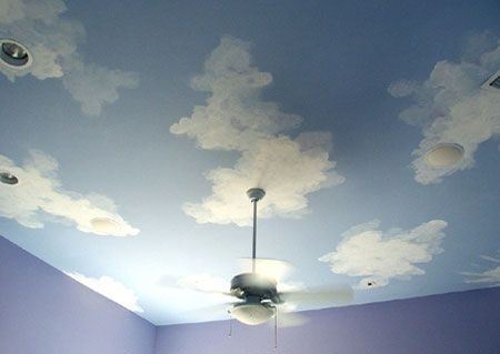 450x319 How To Paint Clouds On Walls Or Ceiling Paint Within - Painting Cloud On Wall