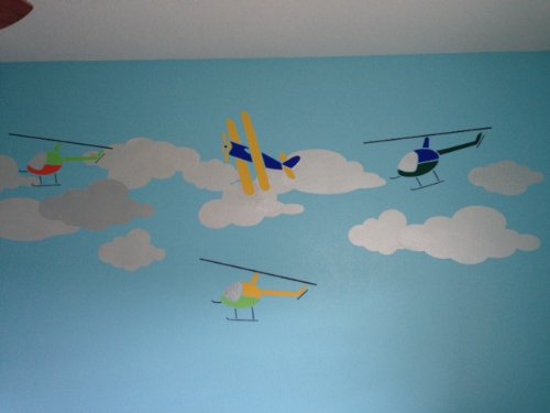 500x375 Wall Stencils For Painting Ultimate Ashlee - Painting Cloud On Wall