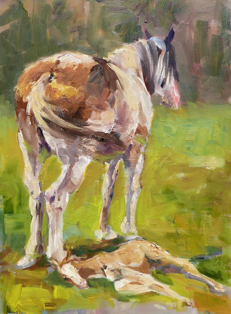 770x1044 Saatchi Art Clydesdale Foal 4 Painting By Maike Josupeit - Painting Clydesdale