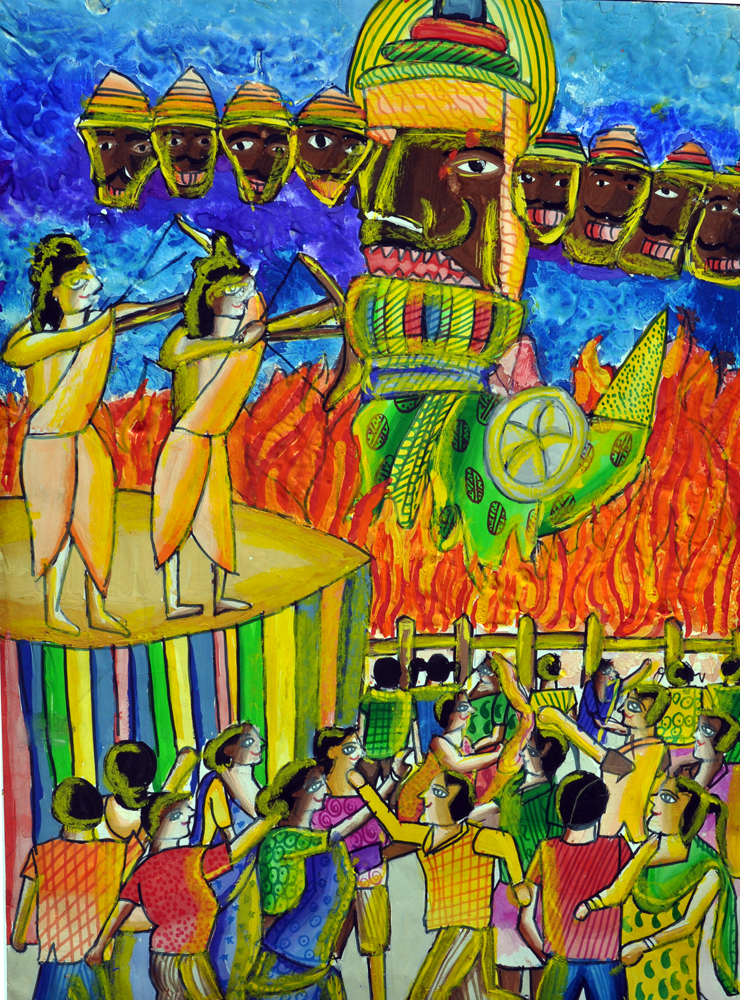 740x1000 Vifaa 17th All India Painting Contest Winners Paintings. - Painting Contest