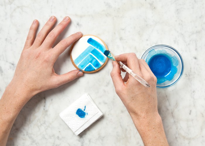 700x500 How To Paint Sugar Cookies Recipe Bon Appetit - Painting Cookies