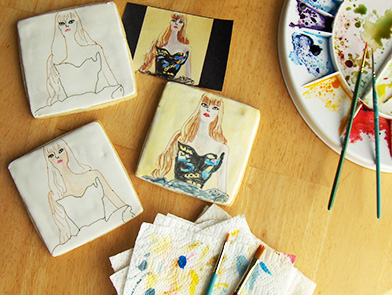 392x295 Felix The Cook - Painting Cookies