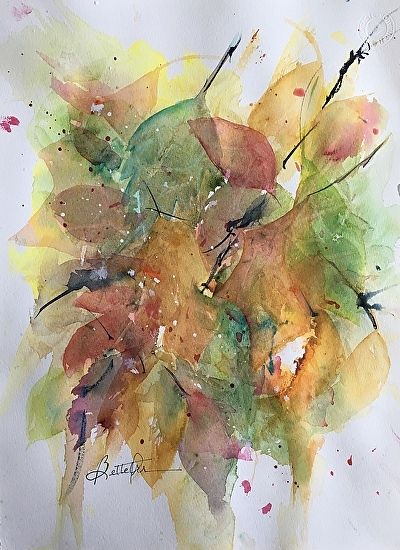 400x550 Transparent Leaves By Bette Orr Watercolor ~ X Copyright - Painting Copyright Laws
