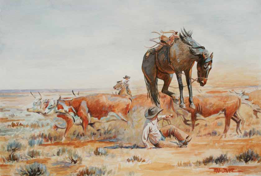840x565 All About Cowboy Paintings Amp Western Art - Painting Cowboy