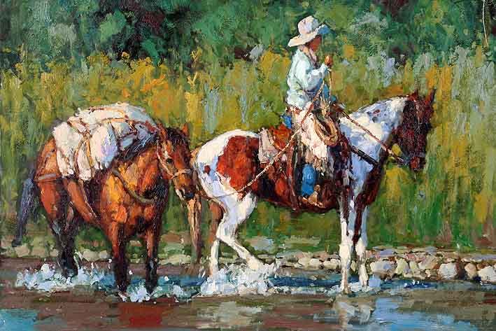 Cowboy paintings search result at PaintingValley.com