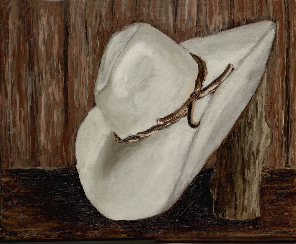1024x844 Cowboy Hat, Oil Paintiog By Criankhamor - Painting Cowboy Hats