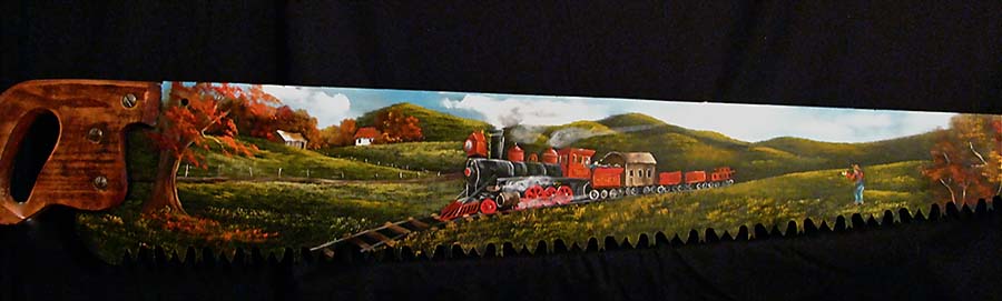 900x271 Train Crosscut Saw Joyces Creative Country - Painting Crosscut Saw