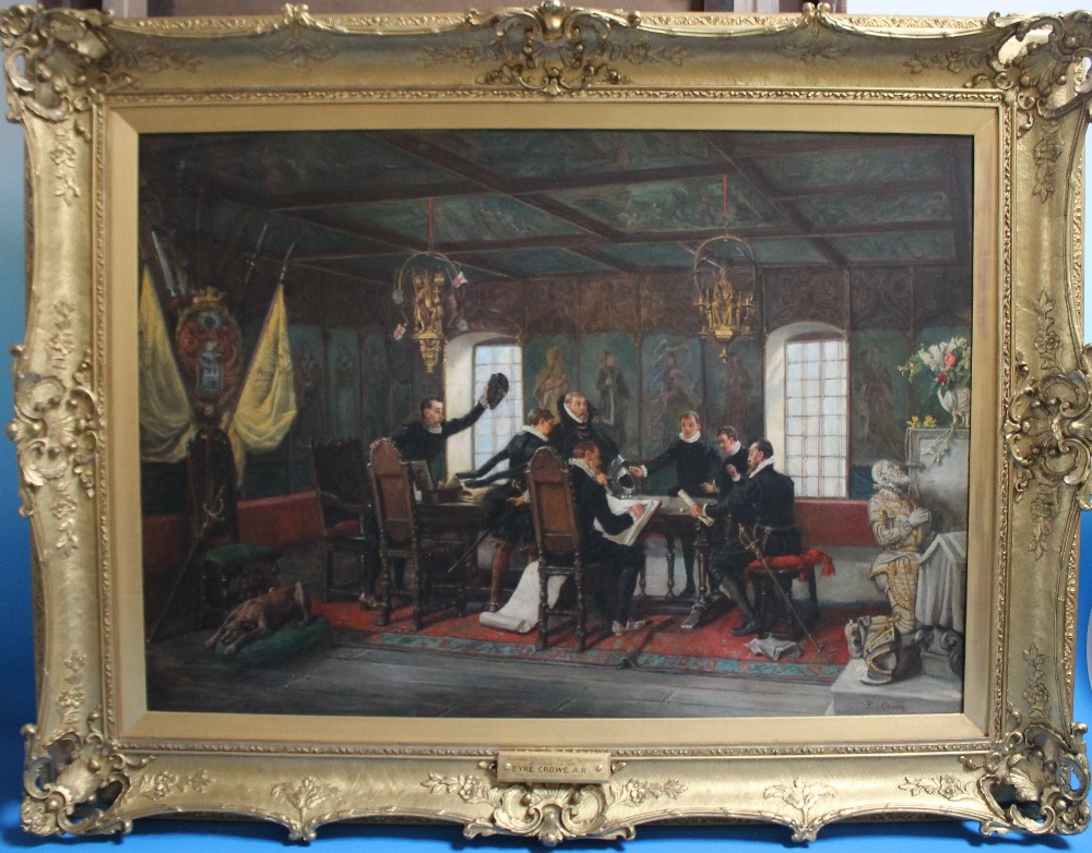 1000x782 Rare Opportunity To Buy An Original Eyre Crowe Oil Painting Eyre - Painting Crowe
