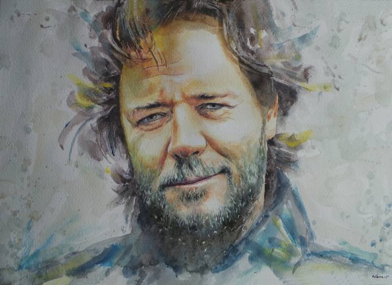 770x560 Saatchi Art Russell Crowe - Painting Crowe