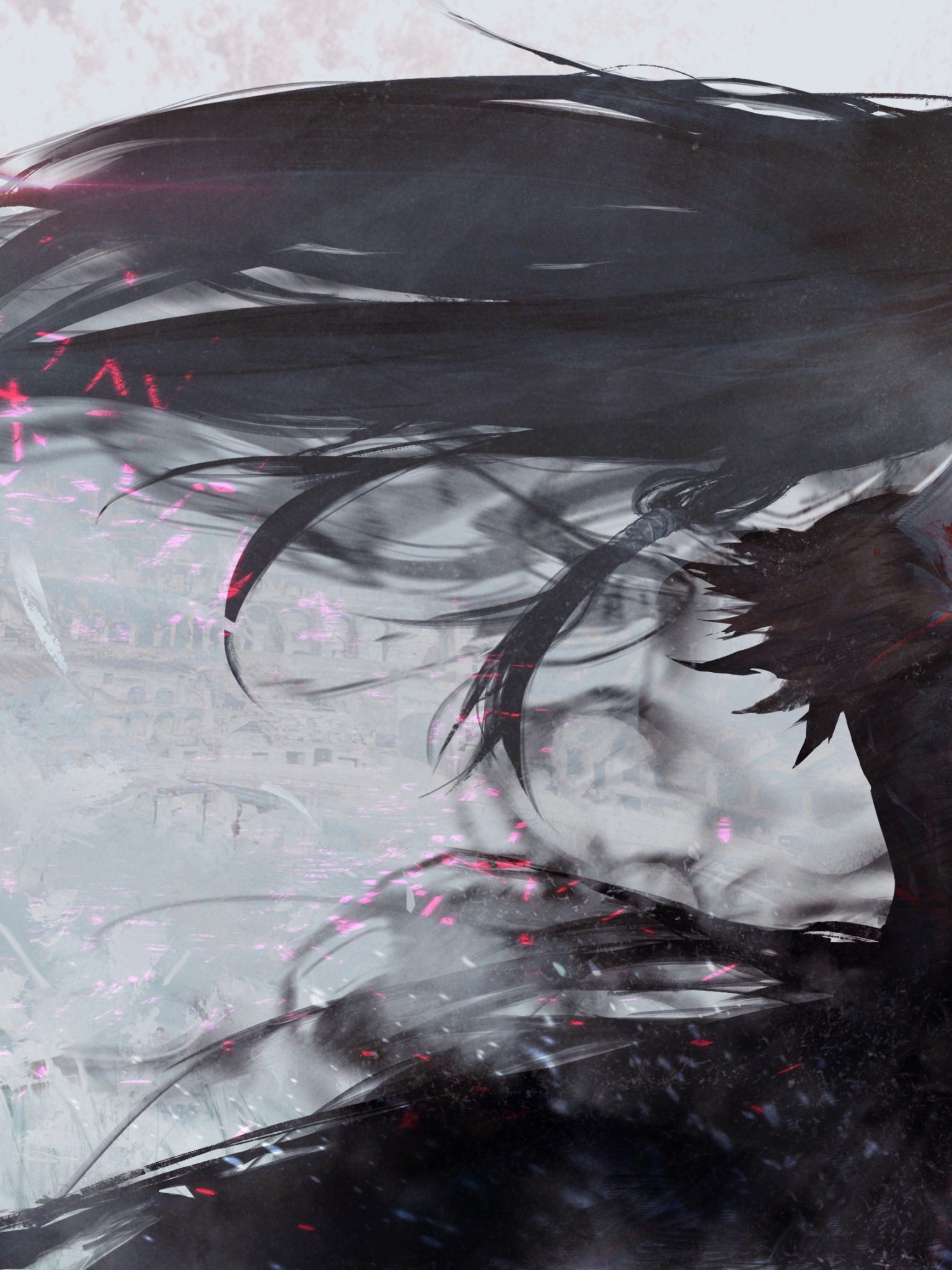 1536x2048 Download 1536x2048 Tales Of Berseria, Velvet Crowe, Black Hair - Painting Crowe