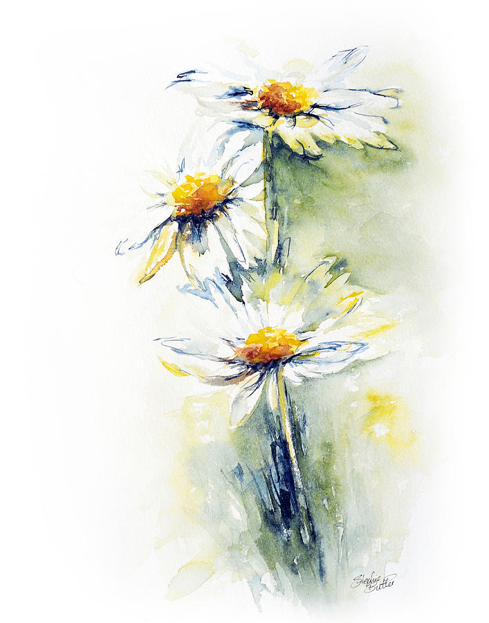 707x900 Daisy Chain Painting By Stephie Butler - Painting Daisy