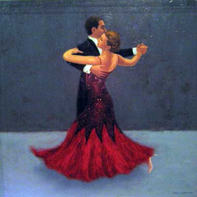 400x400 Original Paintings By Chris Chapman - Painting Dancing Couple