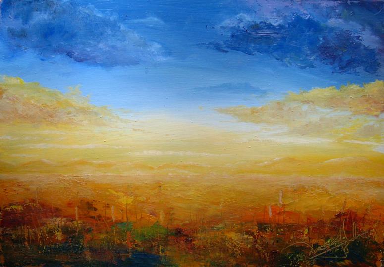 775x540 Golden Dawn Oil Painting Fine Arts Gallery - Painting Dawn