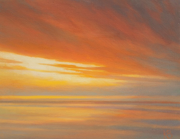 750x576 North Sea Dawn - Painting Dawn