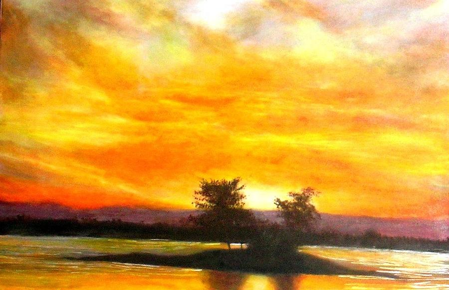 900x581 Okinawa's Dawn Painting By Marie Line Vasseur - Painting Dawn