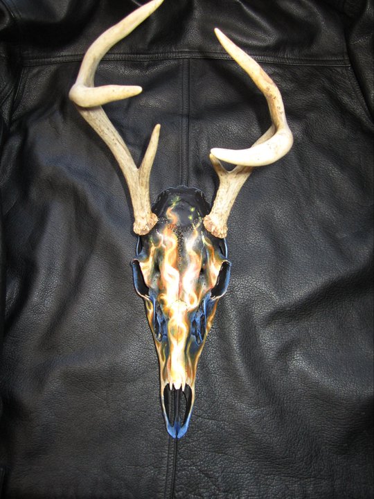 540x720 Sommers End Originals Michele (Erickson) Sommers Front Royal - Painting Deer Skull