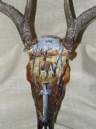 322x434 Skulls - Painting Deer Skull