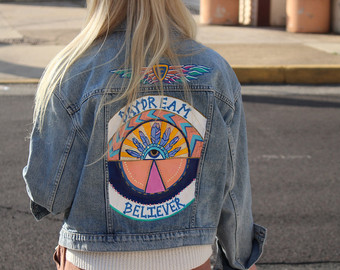 340x270 Nfl Logo Hand Painted Denim Jacket - Painting Denim Jacket