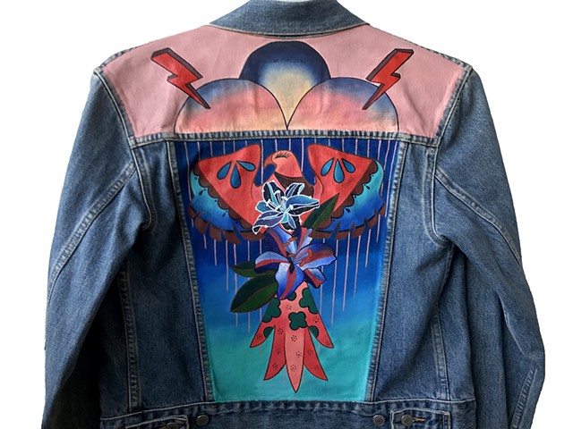 Painting Denim Jacket at PaintingValley.com | Explore collection of ...