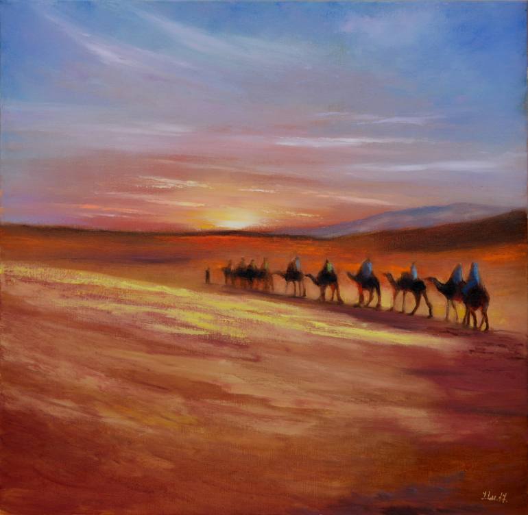 770x752 Saatchi Art Desert Painting By Elena Lukina - Painting Desert