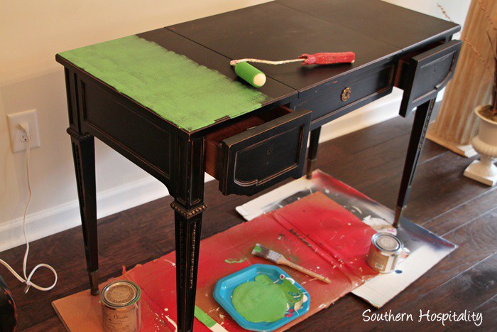 700x467 Updating Furniture With Paint - Painting Desk