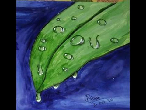 480x360 Waterdrop Painting - Painting Dew Drops